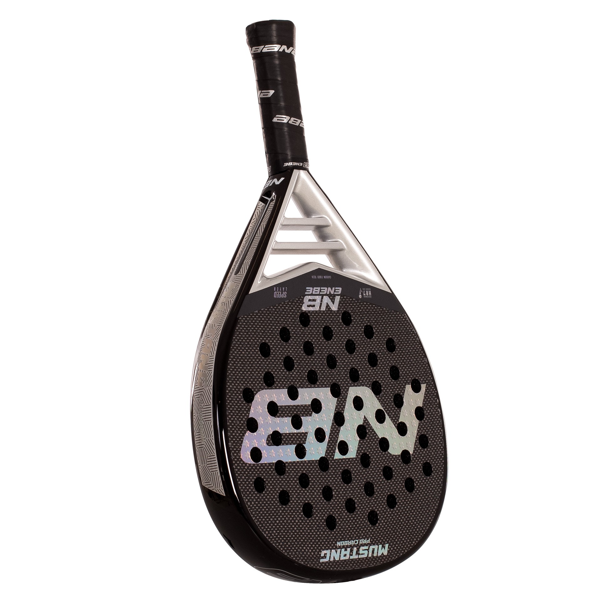 PALA DE PÁDEL ENEBE MUSTANG SILVER 3K - Imagen 7