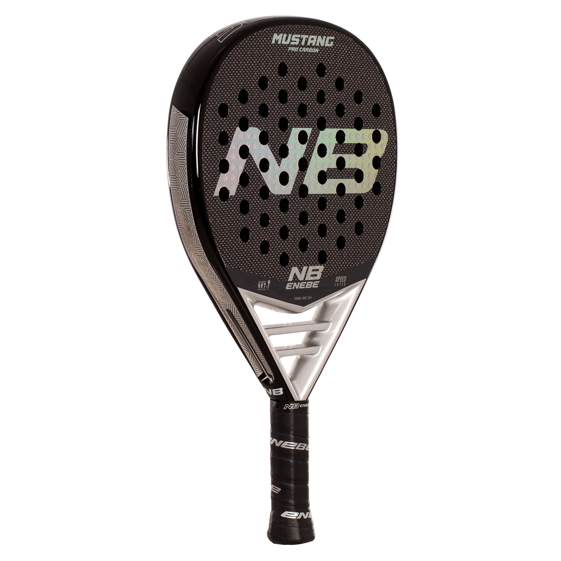 PALA DE PÁDEL ENEBE MUSTANG SILVER 3K - Imagen 6