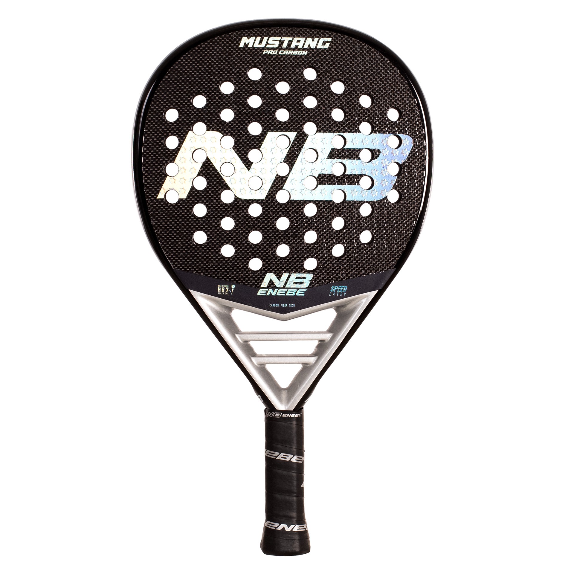 PALA DE PÁDEL ENEBE MUSTANG SILVER 3K - Imagen 2
