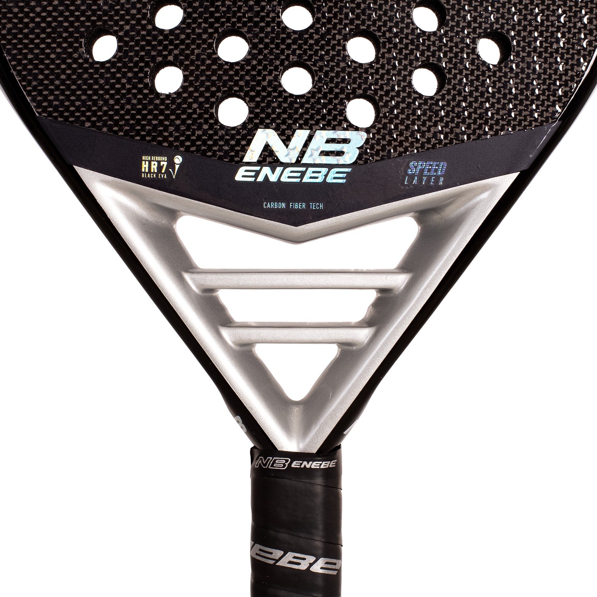 PALA DE PÁDEL ENEBE MUSTANG SILVER 3K - Imagen 5