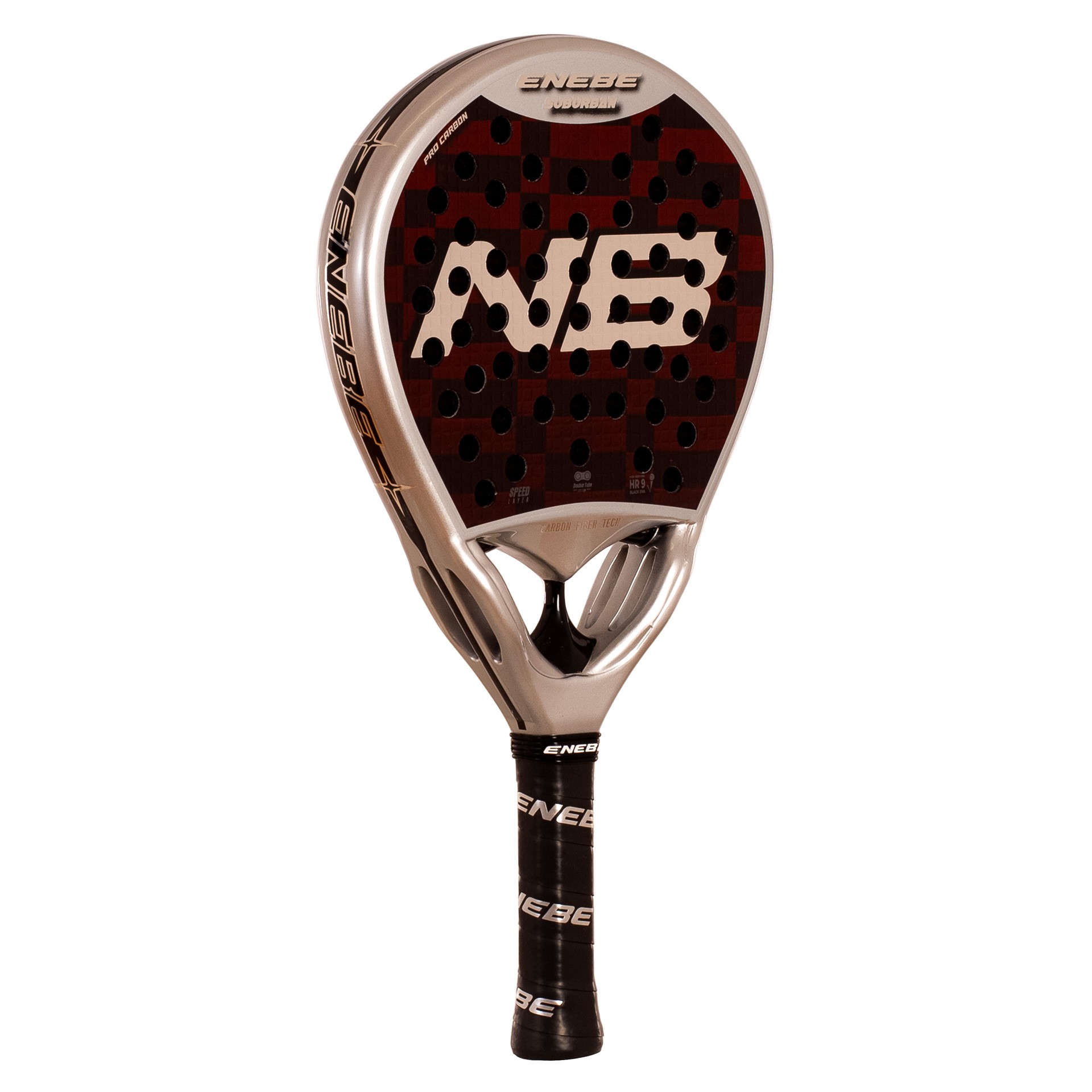 PALA DE PÁDEL ENEBE SUBURBAN RED 12K - Imagen 2