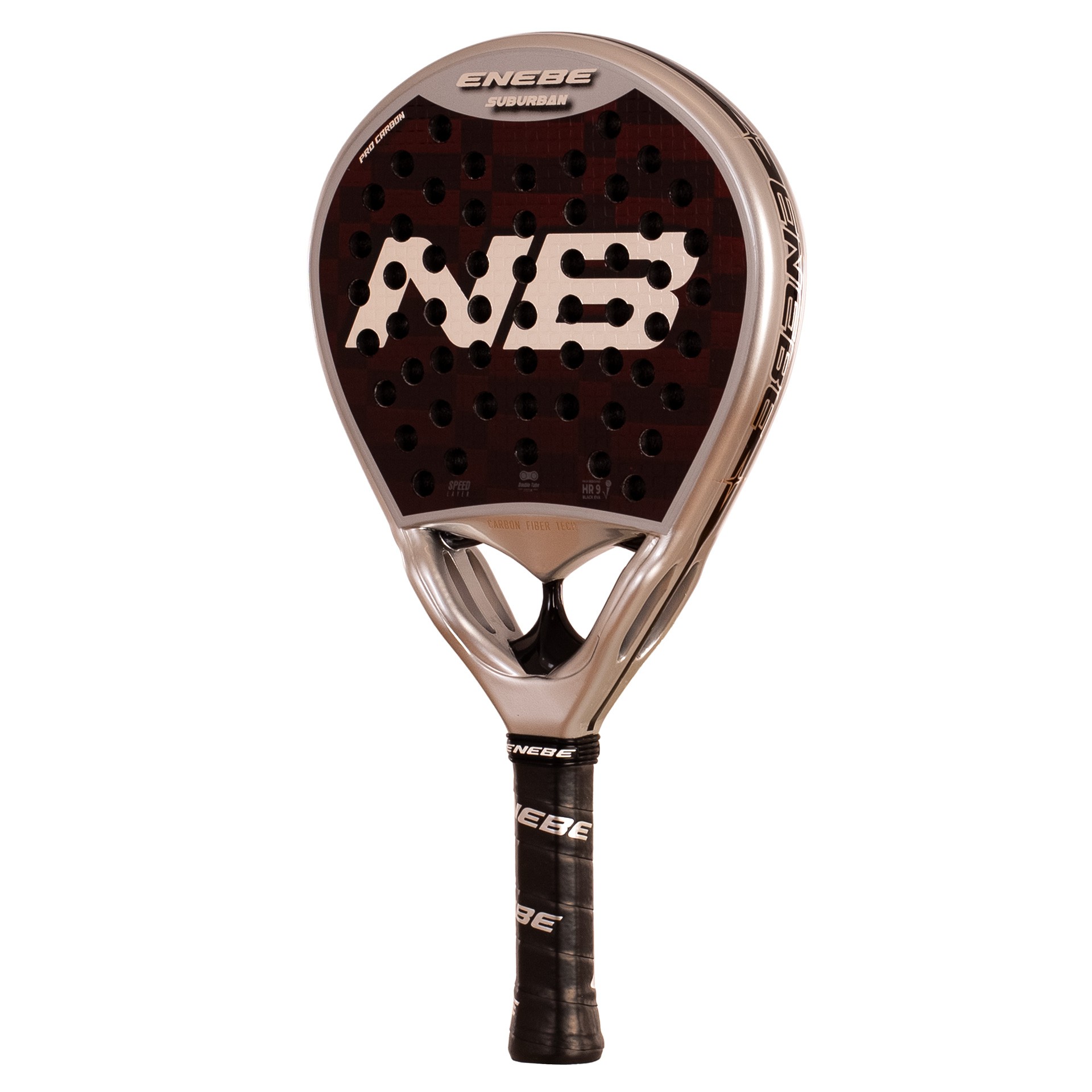 PALA DE PÁDEL ENEBE SUBURBAN RED 12K - Imagen 4