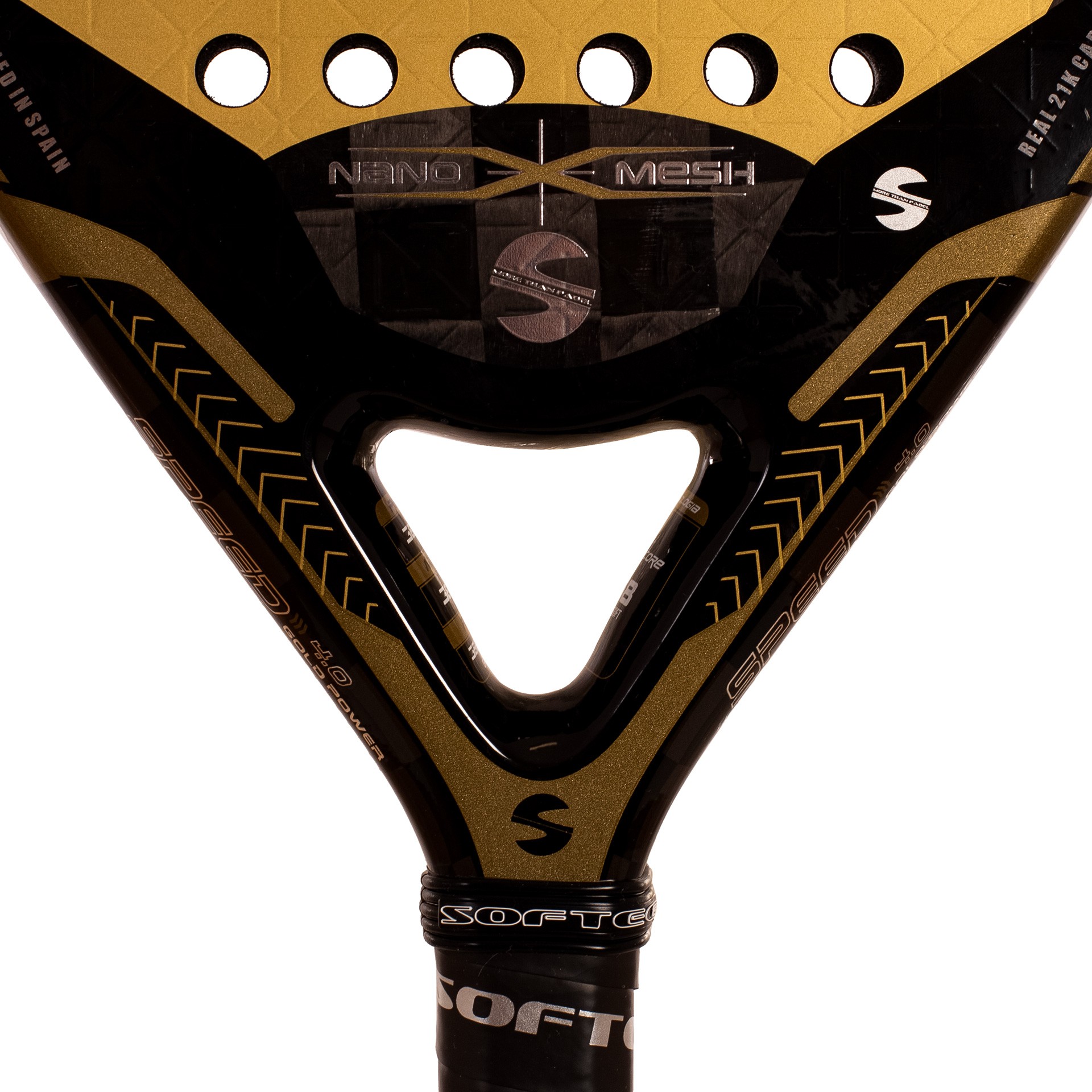 PALA DE PÁDEL SOFTEE SPEED GOLD POWER 4.0 NANO MESH - Imagen 2