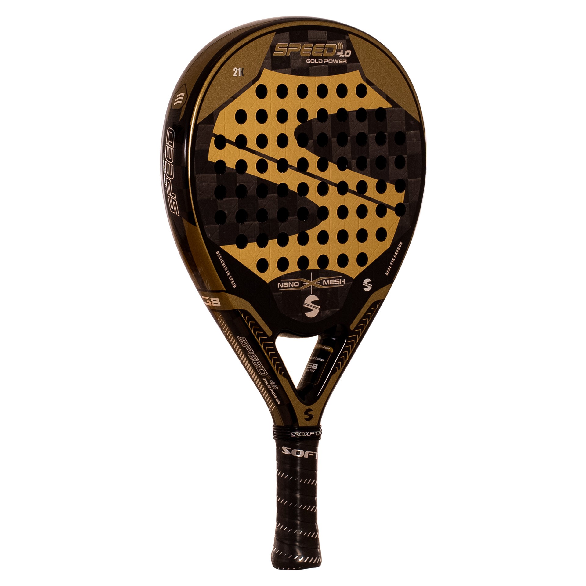 PALA DE PÁDEL SOFTEE SPEED GOLD POWER 4.0 NANO MESH - Imagen 4