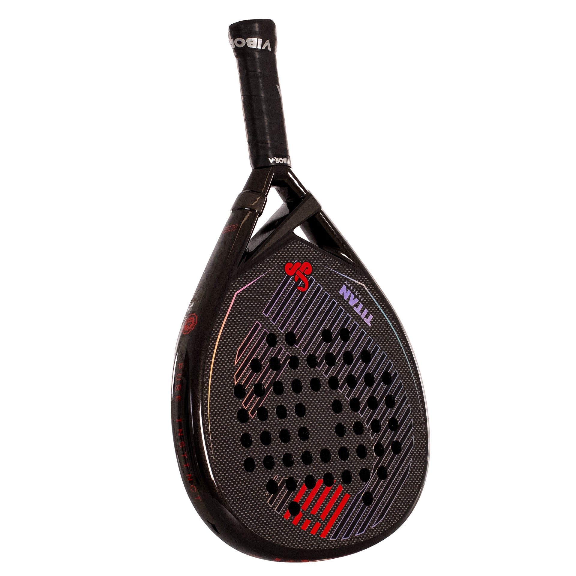 PALA DE PÁDEL VIBOR-A TITAN 3K BLACK - Imagen 4