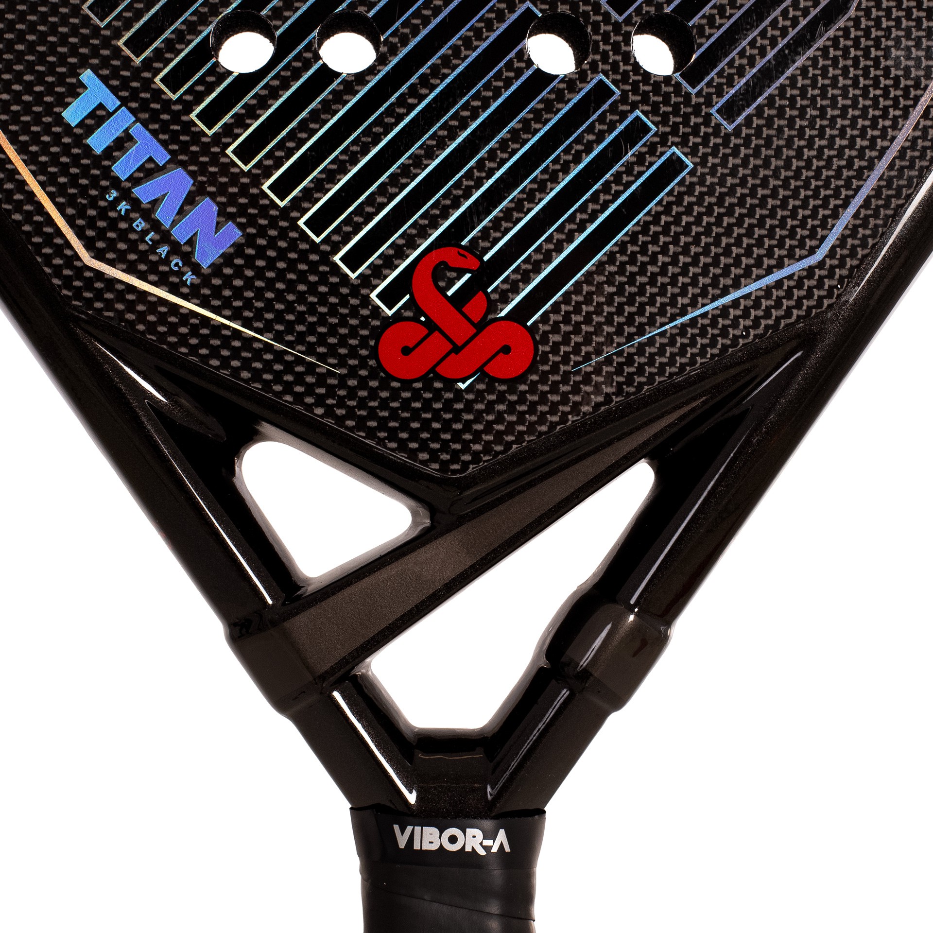 PALA DE PÁDEL VIBOR-A TITAN 3K BLACK - Imagen 2